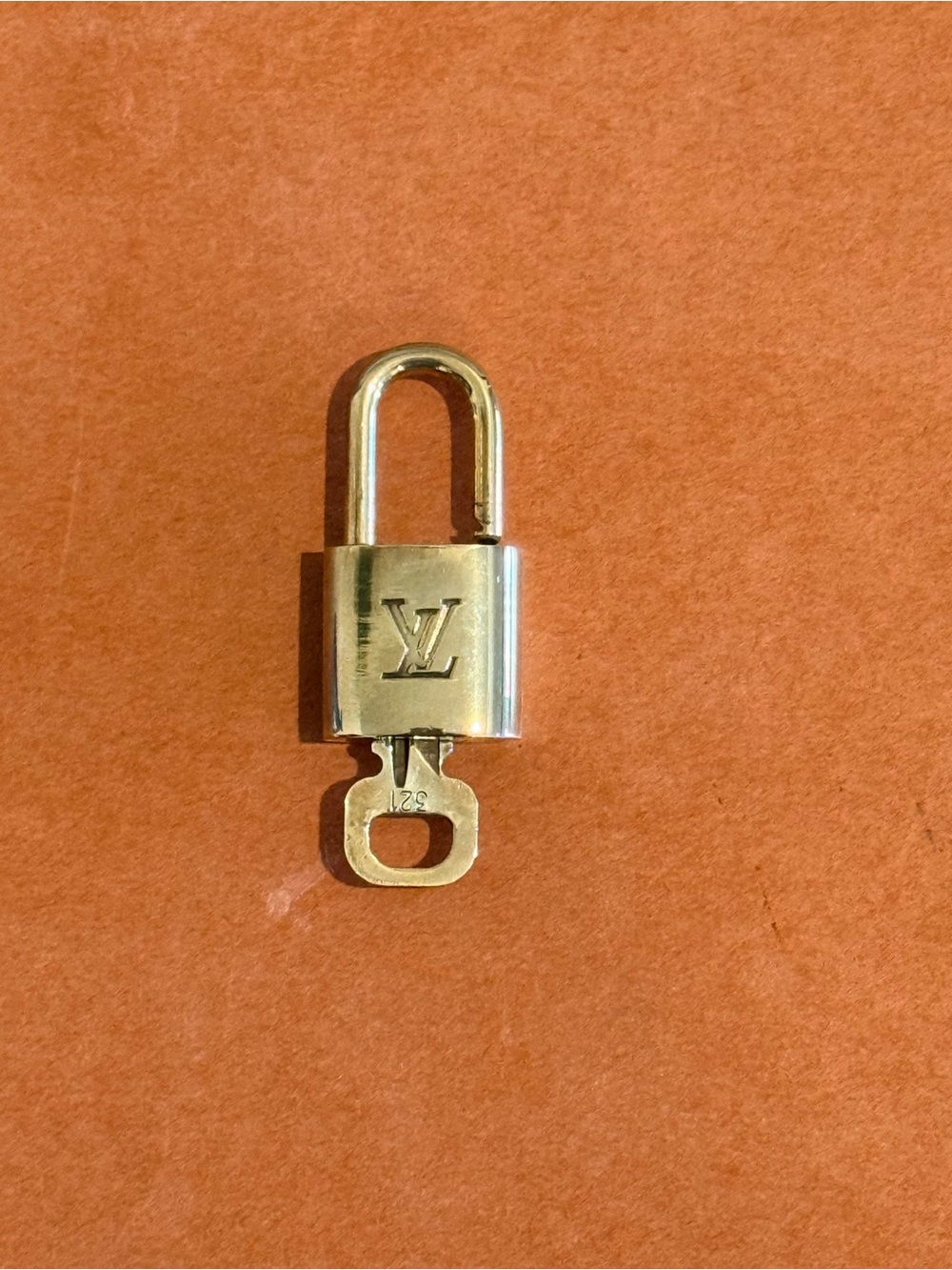 Louis Vuitton Authentic Padlock & Key #321 Made in France